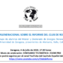 Diálogo intergeneracional sobre el informe del Club de Roma Come On!